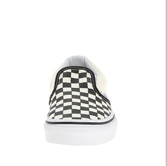 Vans Classic Checkerboard White & Black Slip-On Sh - Picture 7 of 14